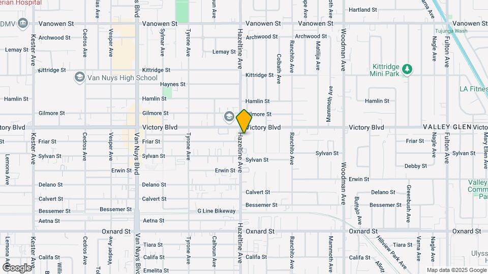 6358 Hazeltine Ave Map and Location Details