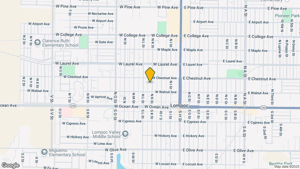 221 N K St Mapa y Detalles de la Ubicación