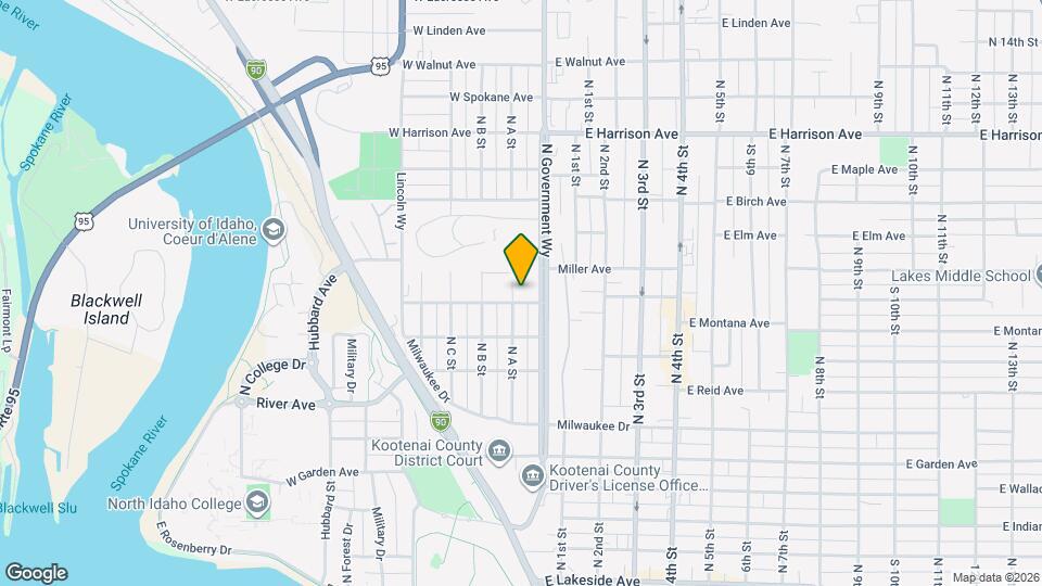 1010 N A St Map and Location Details