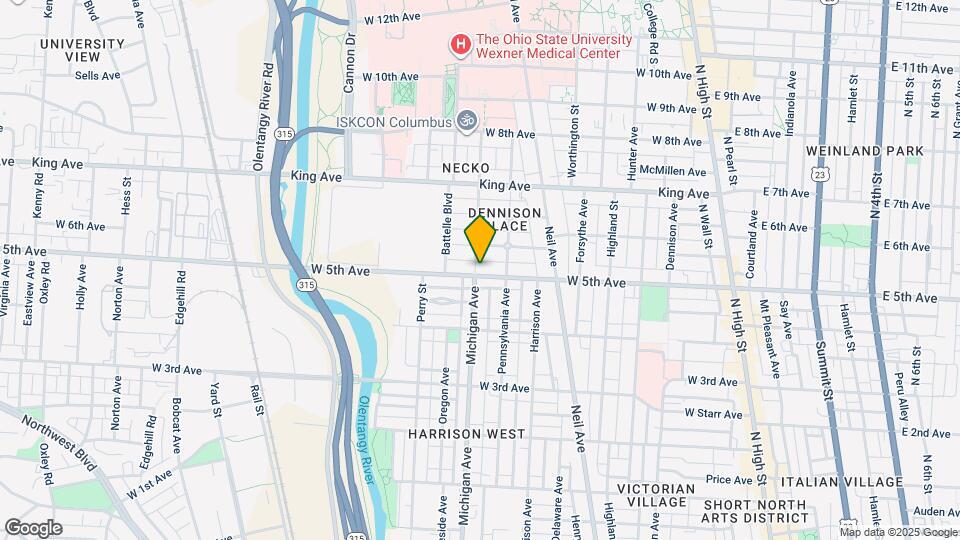 1314 Michigan Ave Map and Location Details