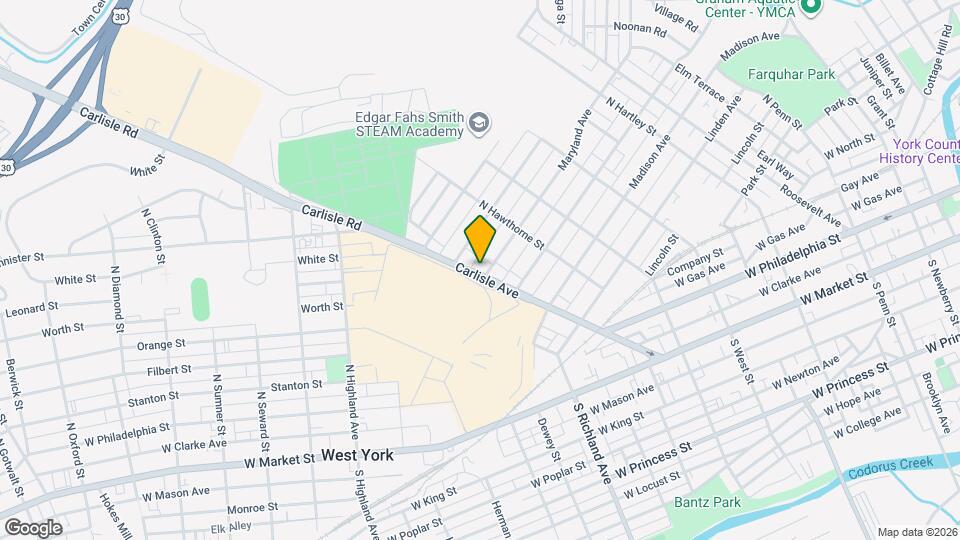 503 Carlisle Ave Map and Location Details