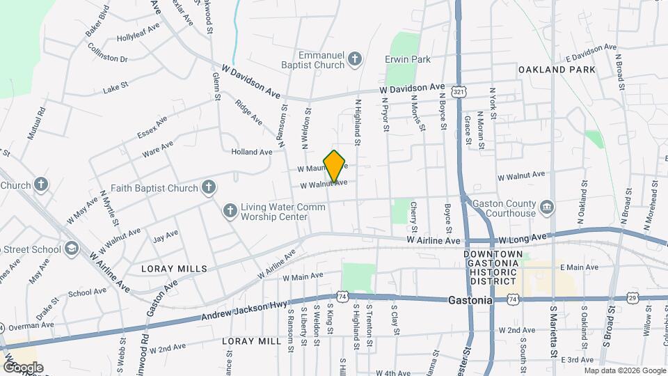 819 W Walnut Ave Mapa y Detalles de la Ubicación