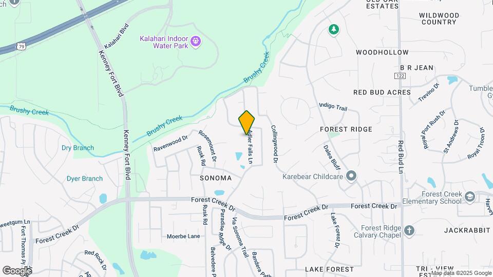 718 Adler Falls Ln Map and Location Details