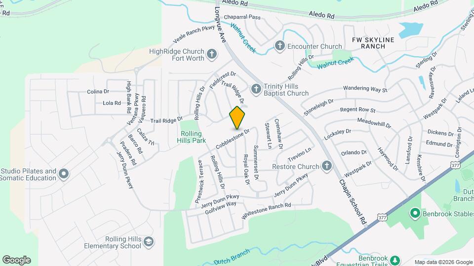 10708 Cobblestone Dr Map and Location Details