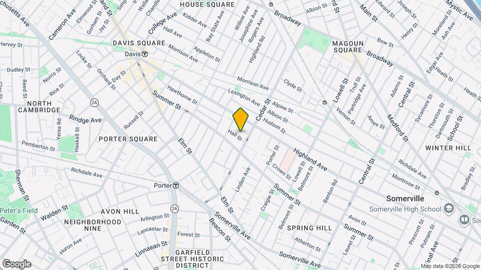 13 Hall St, Unit 1 Map and Location Details