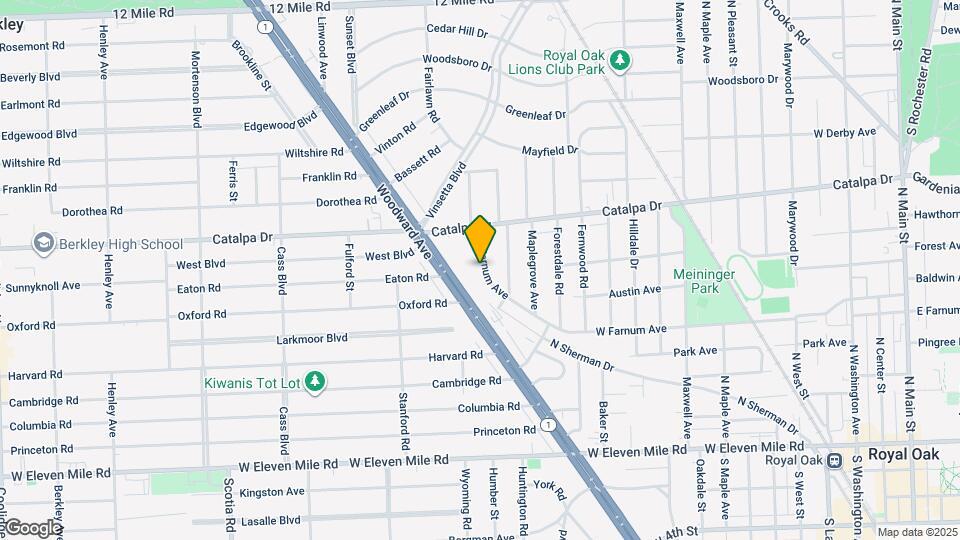 1709 W Farnum Ave Mapa y Detalles de la Ubicación