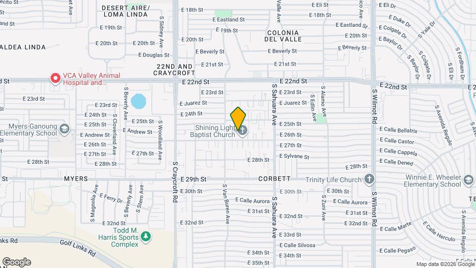 5739 E 26th St Map and Location Details