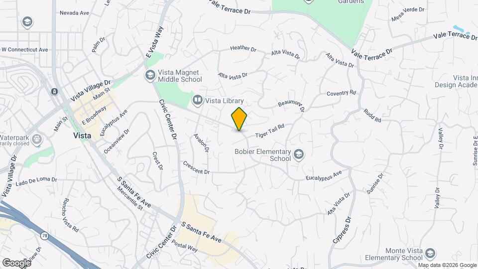 901 Eucalyptus Ave Map and Location Details