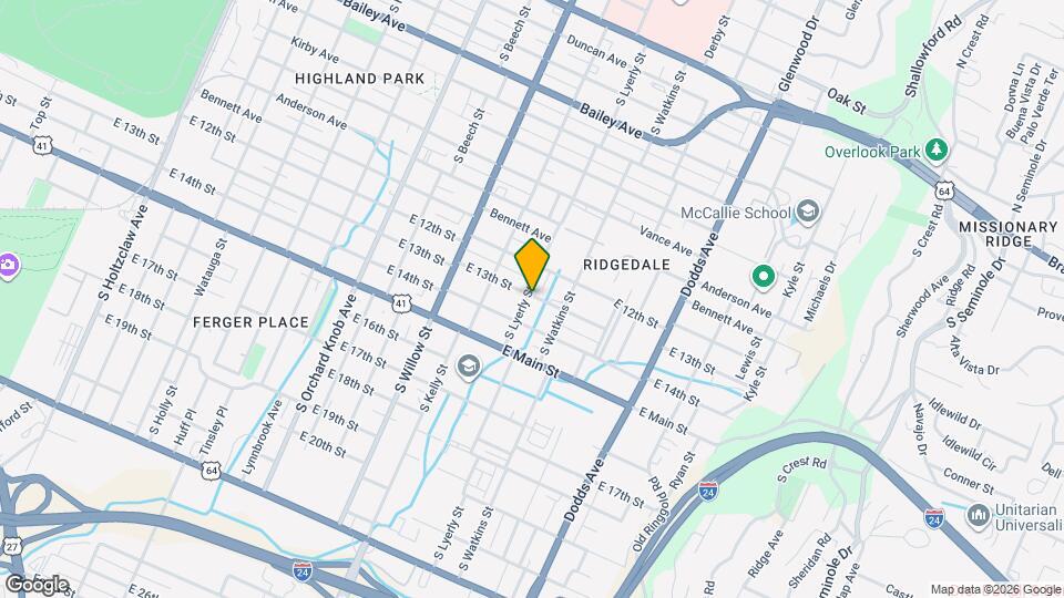 1300 S Lyerly St Map and Location Details