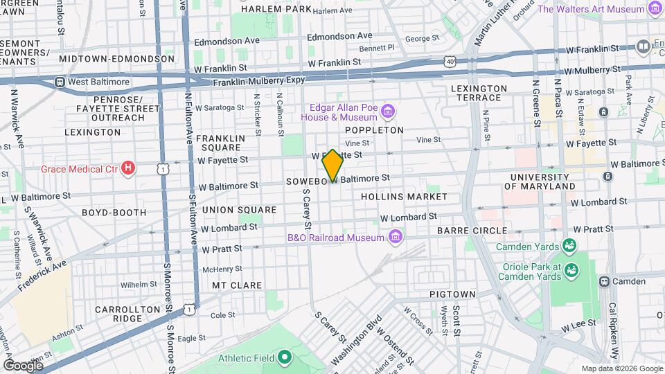 7 S Carrollton Ave Mapa y Detalles de la Ubicación