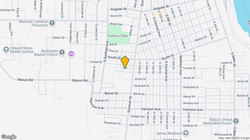 1626 Dodge St Map and Location Details