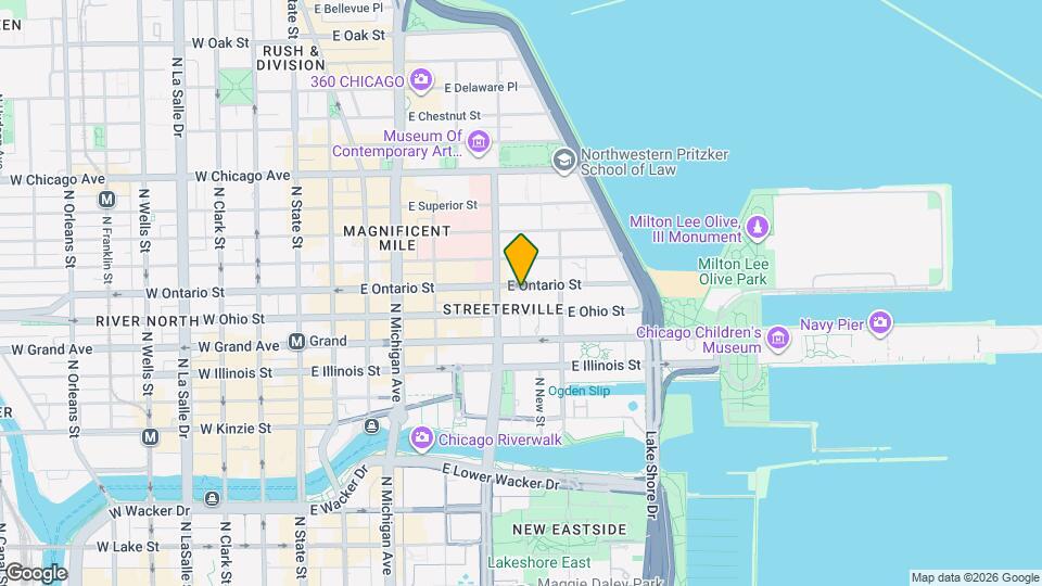 323 E Ontario St Map and Location Details