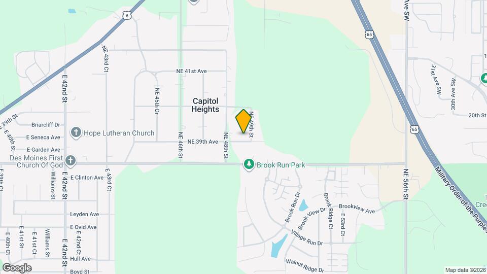 4874 NE 39th Ave Map and Location Details