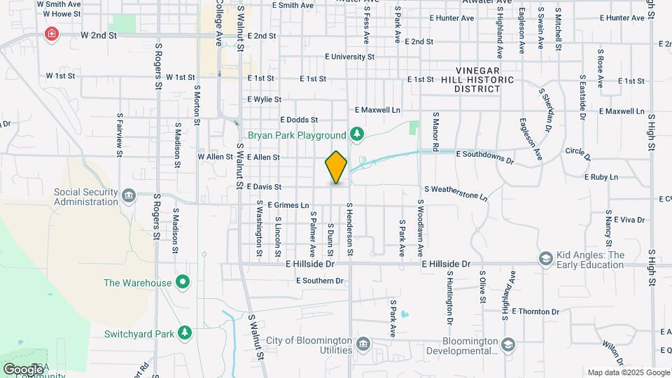 1101 S Dunn St Mapa y Detalles de la Ubicación