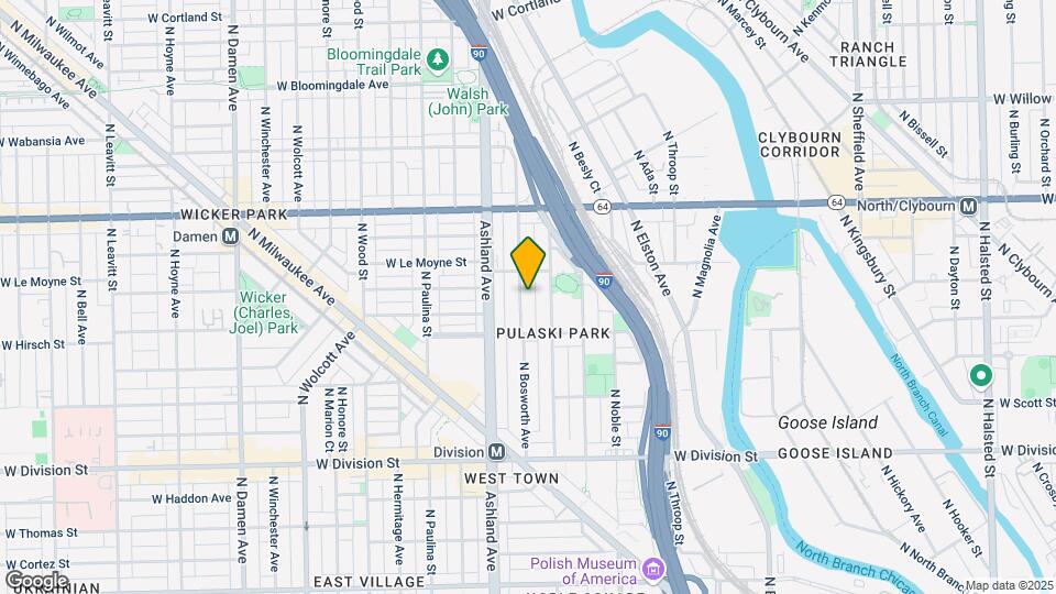 1435 N Bosworth Ave Map and Location Details