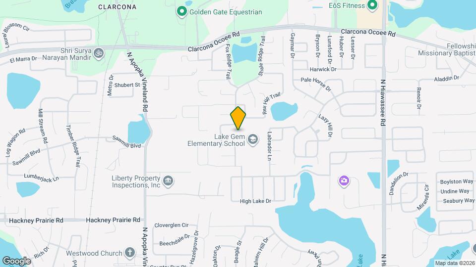 7711 Dryden Way Mapa y Detalles de la Ubicación