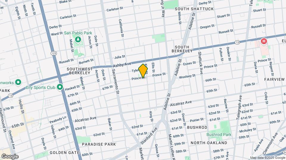 1644 Prince St Map and Location Details