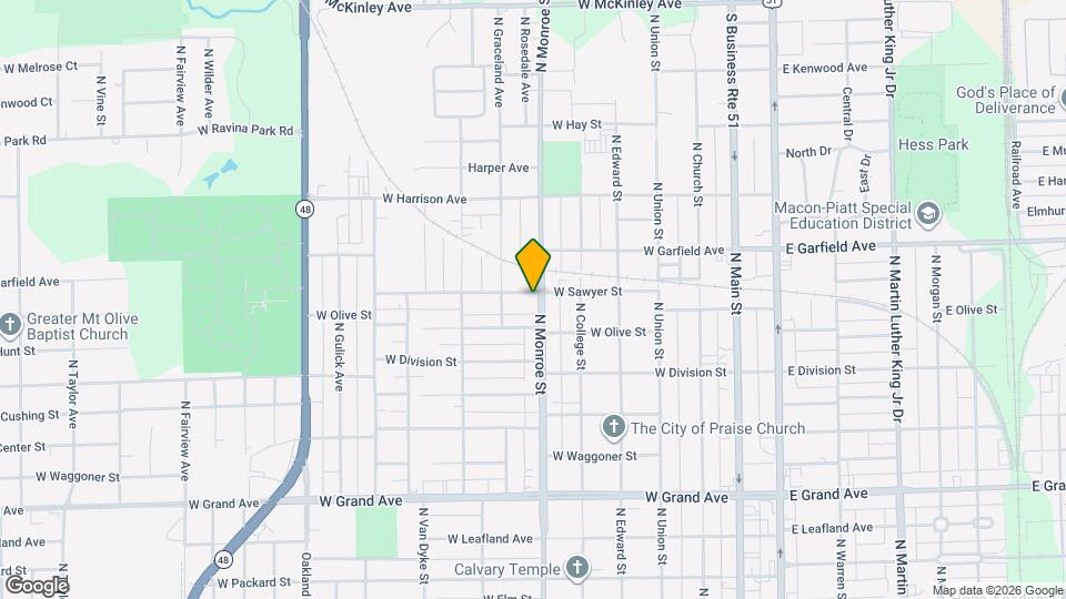 1765 N Monroe St Map and Location Details