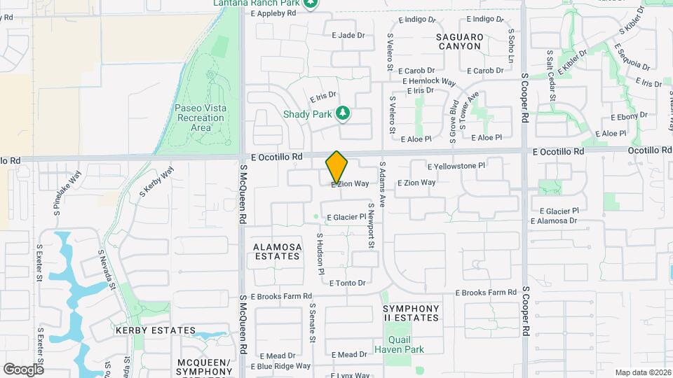 1393 E Zion Way Map and Location Details