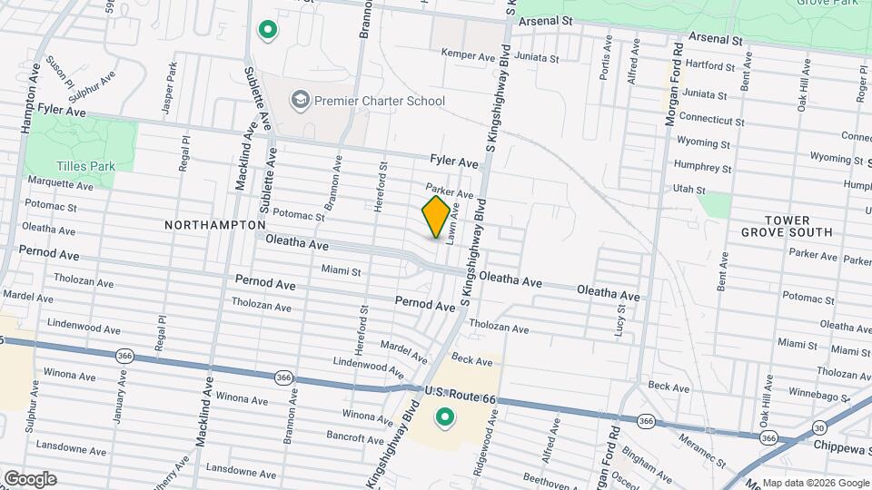 4932 Potomac St, Unit 4932 1F Map and Location Details