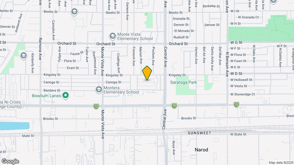 4722 Canoga St Map and Location Details