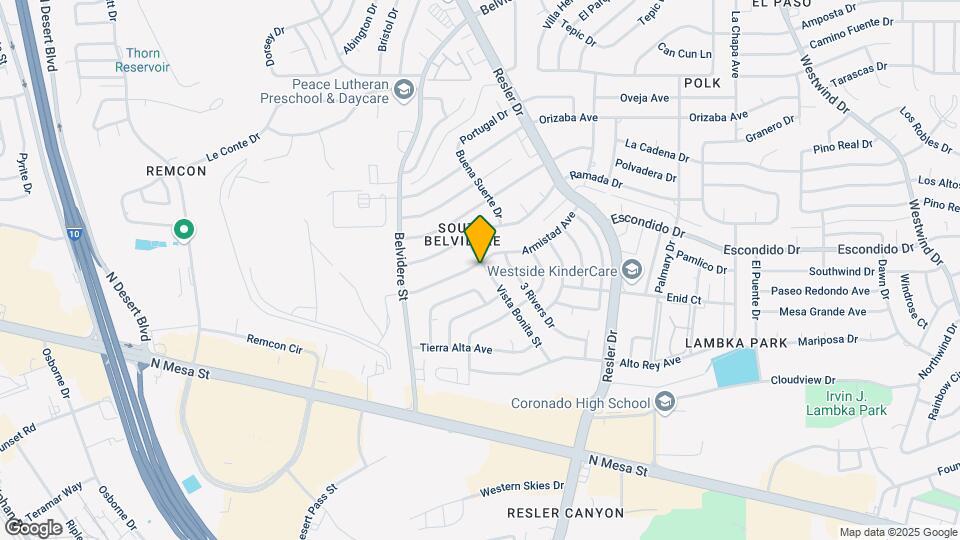 7201 Armistad Ave Map and Location Details
