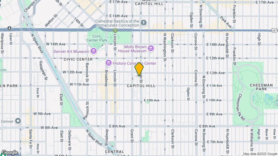 1143 Logan St Mapa y Detalles de la Ubicación