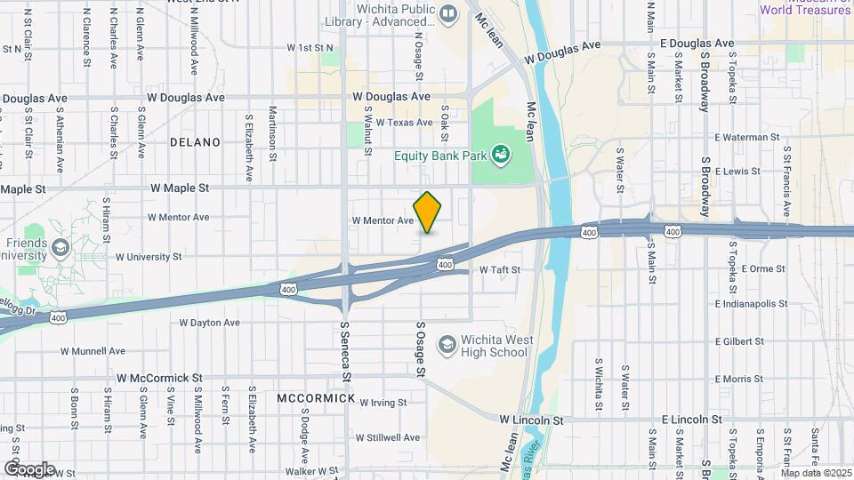 520 S Osage St Map and Location Details