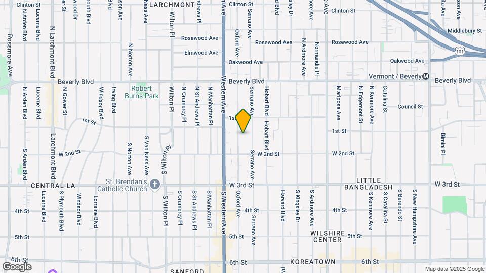 140 S Oxford Ave Map and Location Details