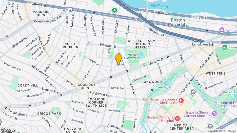 16 Parkman St, Unit #1 Mapa y Detalles de la Ubicación