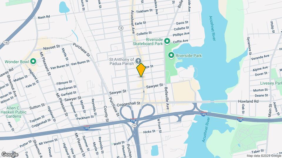 1263-1269 Acushnet Ave Map and Location Details