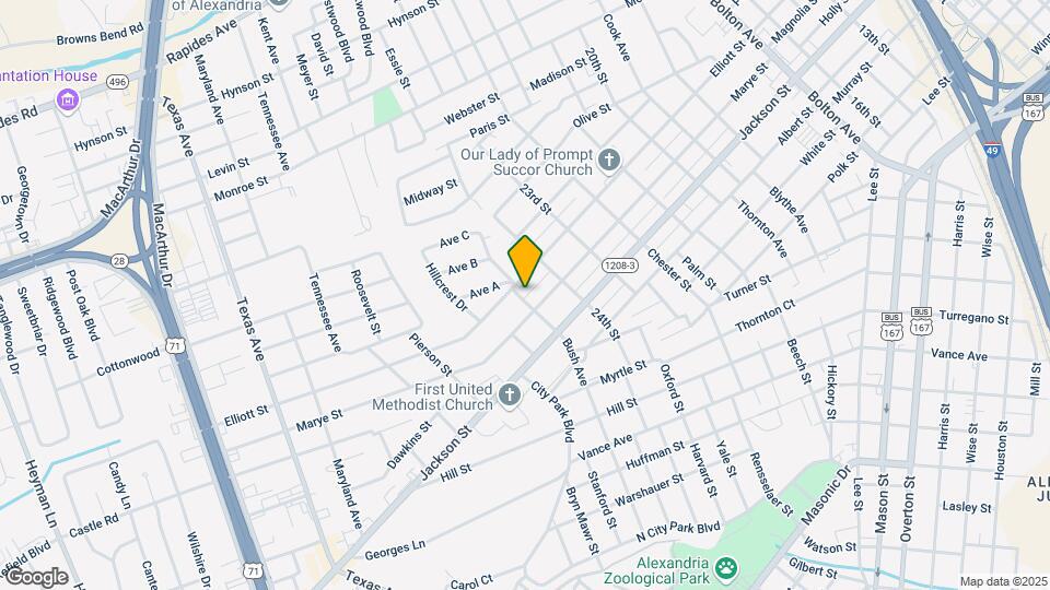 611 Bush Ave Mapa y Detalles de la Ubicación
