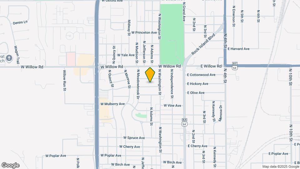 402 W Palm St Map and Location Details