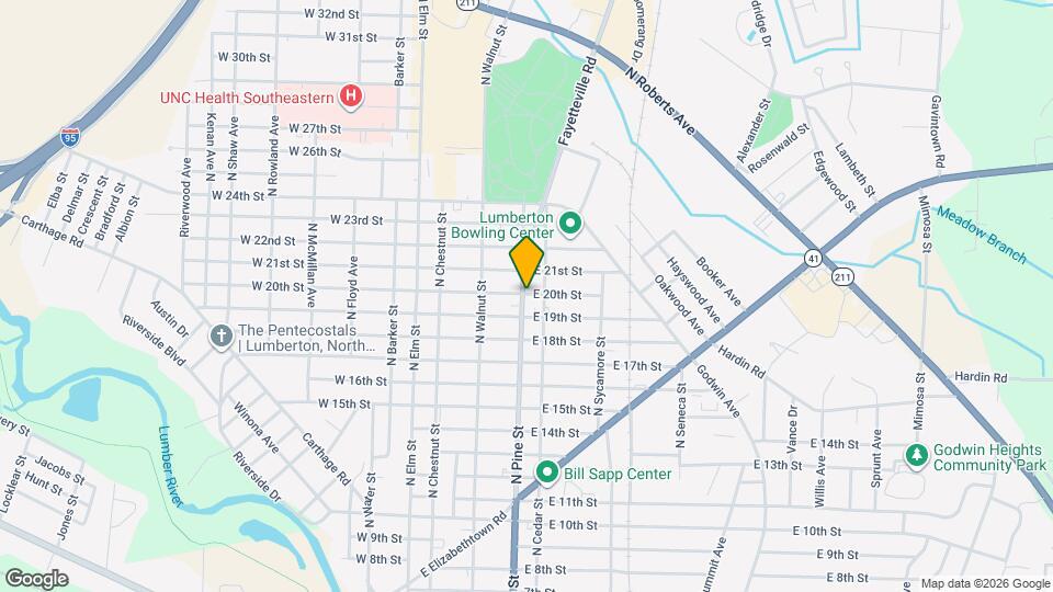 320 E 20th St Map and Location Details