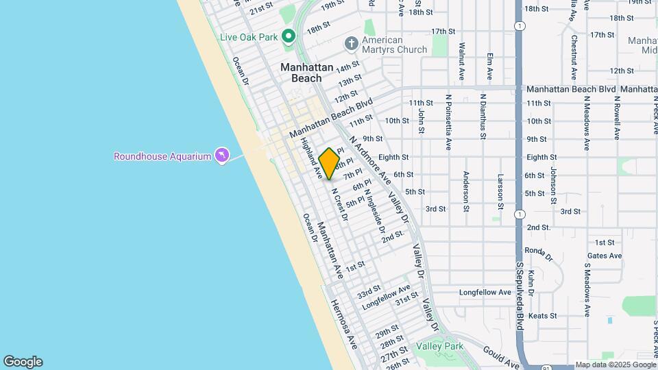 708 Highland Ave, Unit Ground Level Studio Map and Location Details