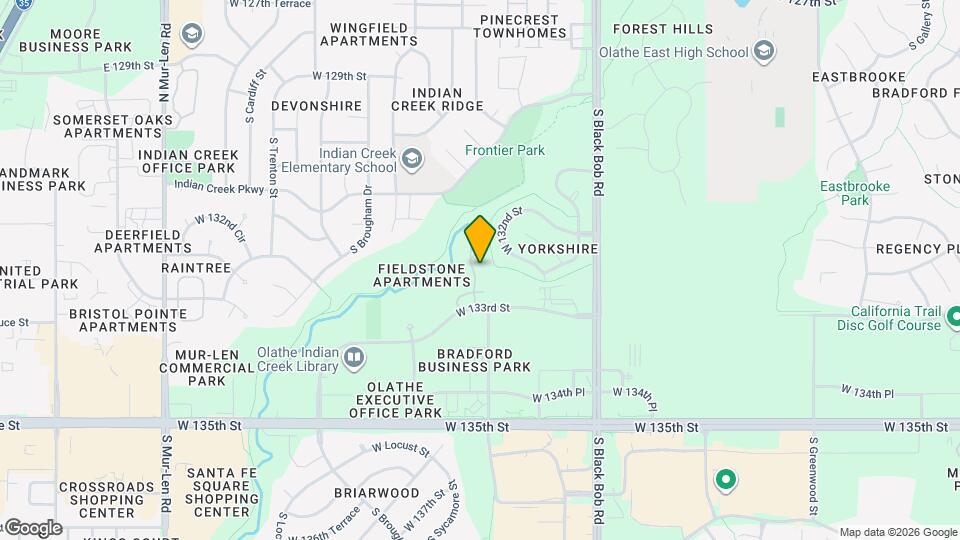 15508 W 133rd St Map and Location Details