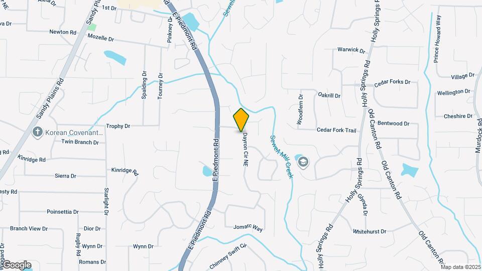 2103 Dayron Cir NE Map and Location Details