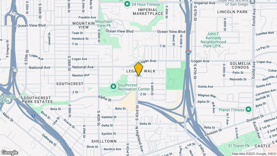 1111 S 43rd St Map and Location Details