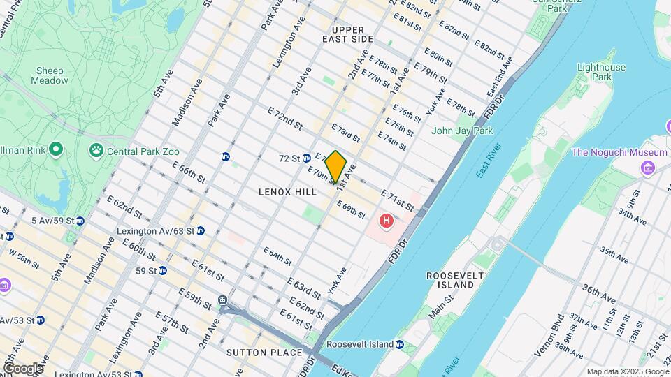1297 1st Ave Mapa y Detalles de la Ubicación