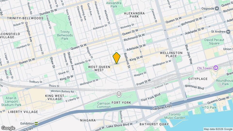725 King St W Map and Location Details