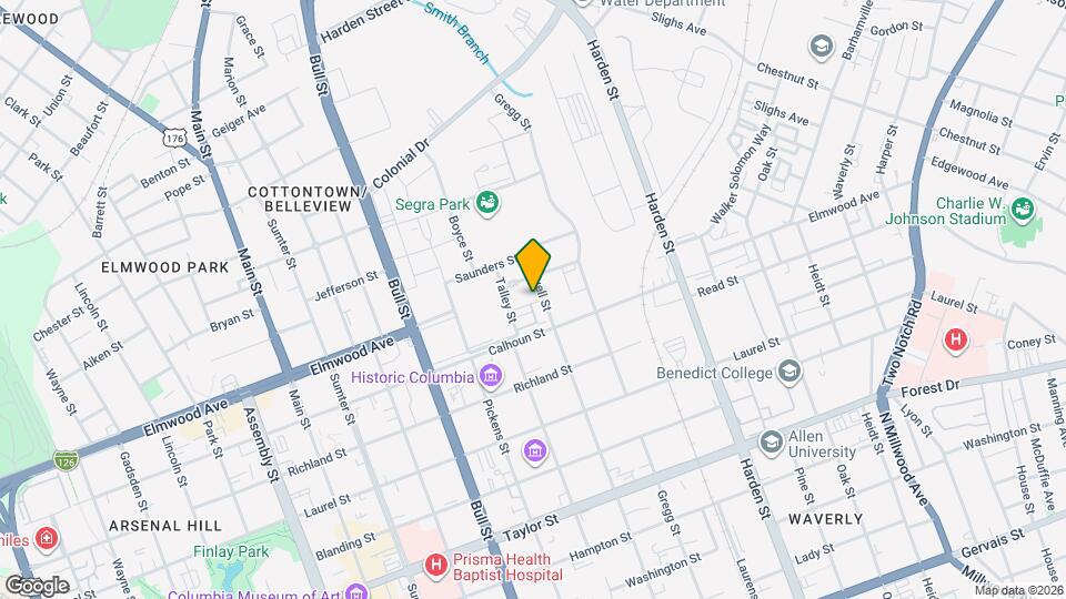 Townpark at BullStreet Mapa y Detalles de la Ubicación