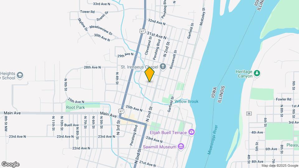 2701 Pershing Blvd Map and Location Details