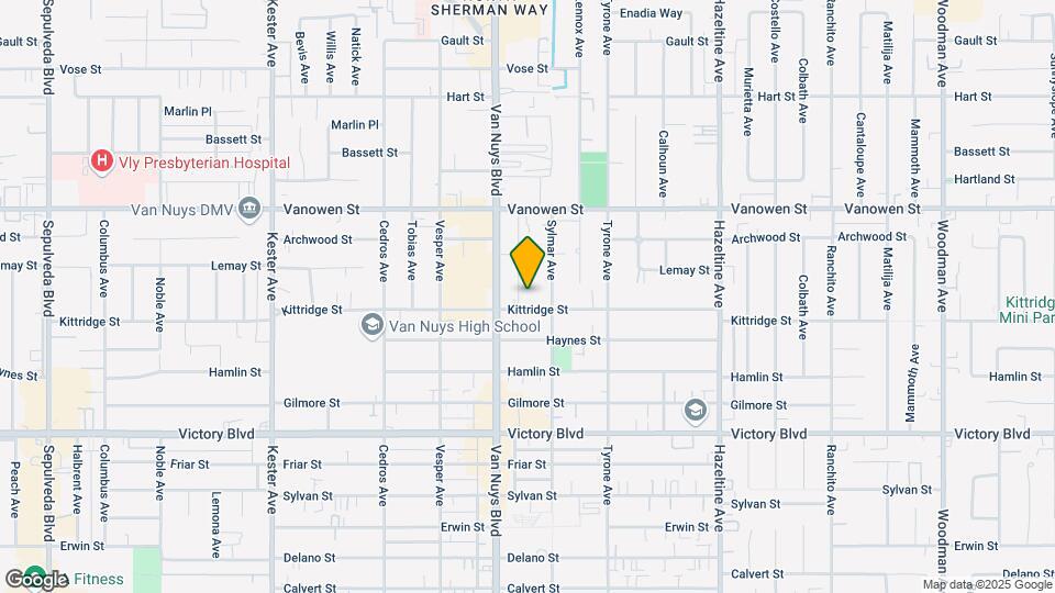Kittridge Street Map and Location Details