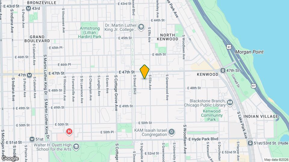 4731 S Ingleside Ave Map and Location Details