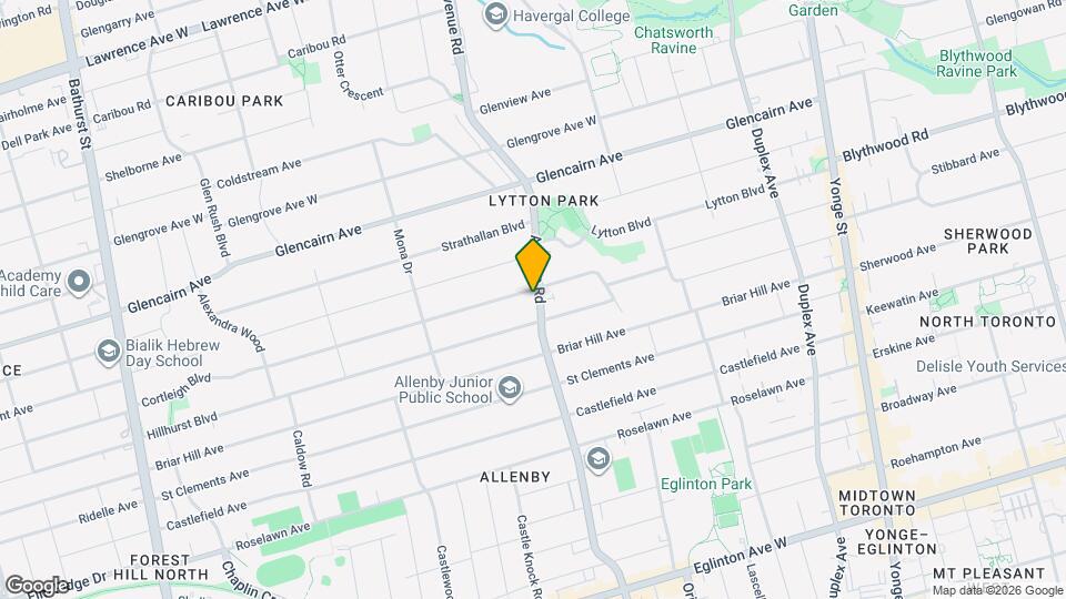 1216 Avenue Rd Map and Location Details