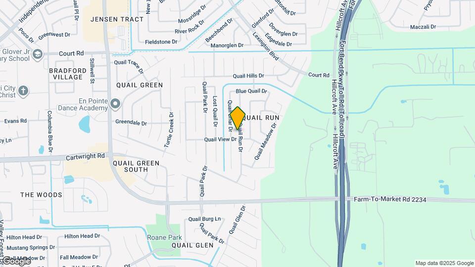 16622 Quail Run Dr Map and Location Details