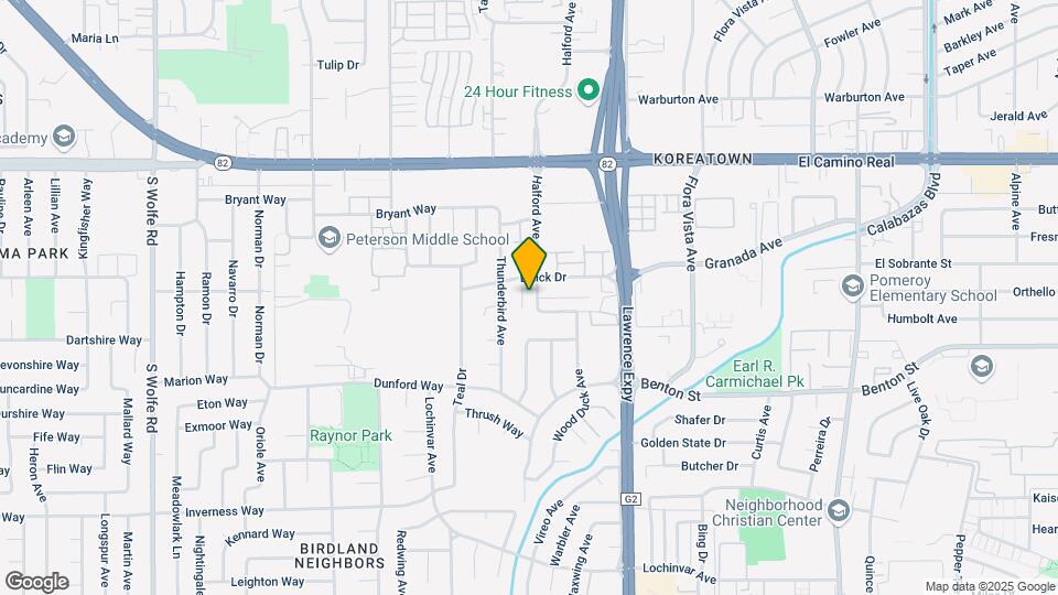 1220 Halford Ave Map and Location Details