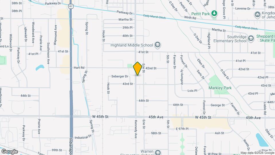 9431 Kennedy Ave Map and Location Details