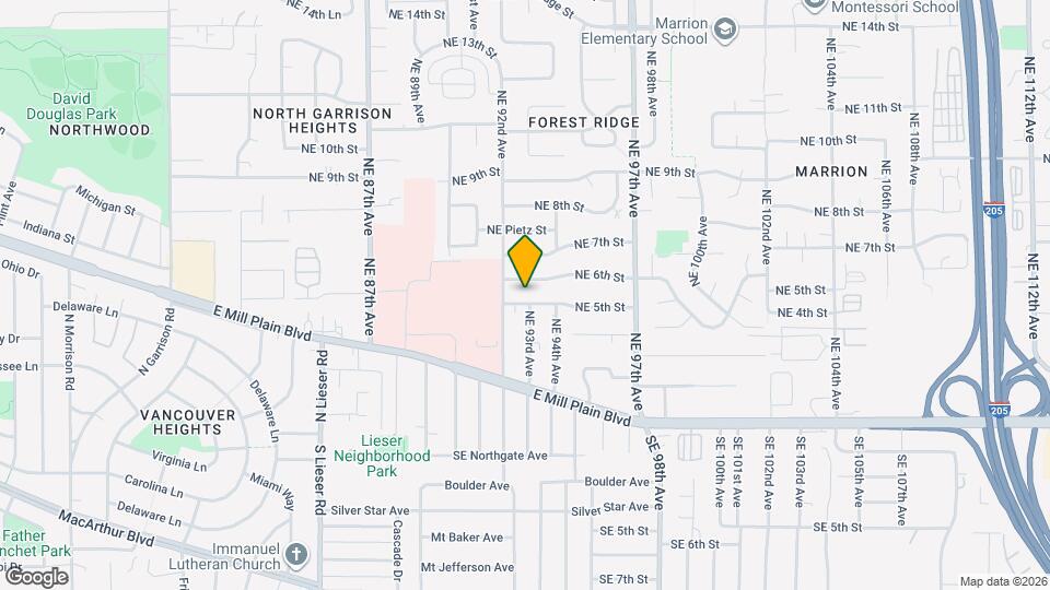 9216 NE 5th St Map and Location Details