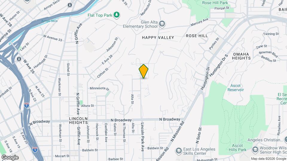 3608 Pomona St Map and Location Details